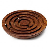 Wooden Labyrinth Game, Wooden Maze Puzzle