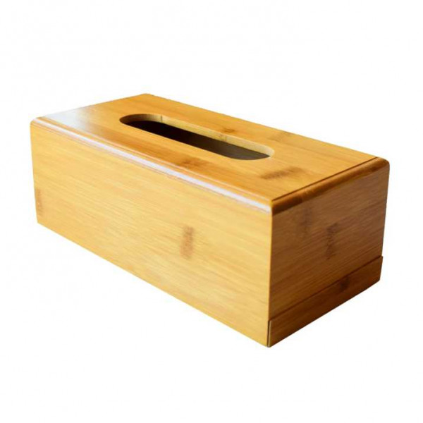 Bamboo Tissue Box Holder - Decorative Bamboo Handcrafted Tissue Box  Dispenser - Buy Online