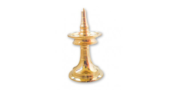 Buy GONATURS Nilavilakku-Kerala Traditional and Elegant Looking Brass Oil  Lamp samay Diya | Kuthu Vilakku | Diwali Puja Lamp,Home Decoration Gifting  | Fancy deepam/deepak-10CM (Golden) Online at Low Prices in India -